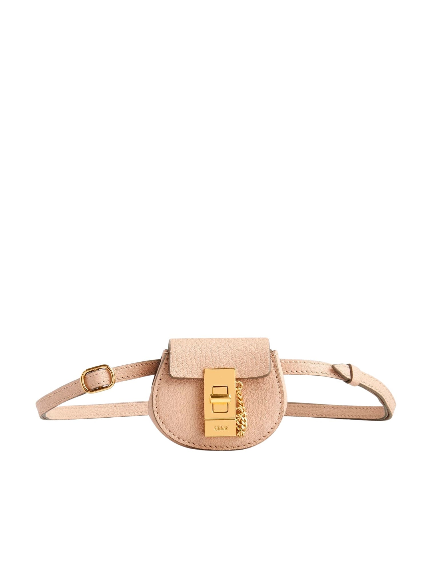 Mini sac ceinture Drew en cuir - Cement Pink