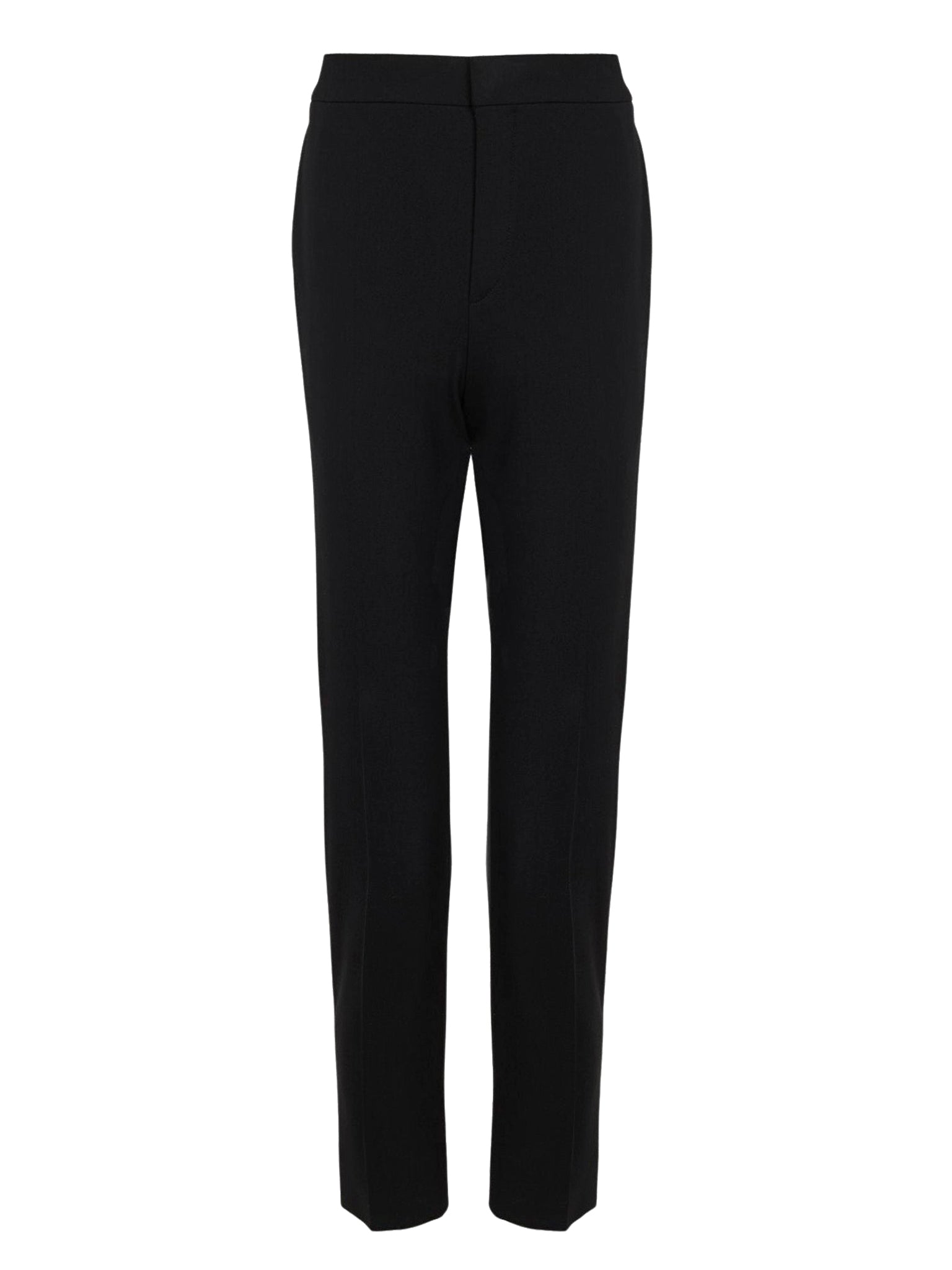 Pantalon cigarette en laine vierge - Black