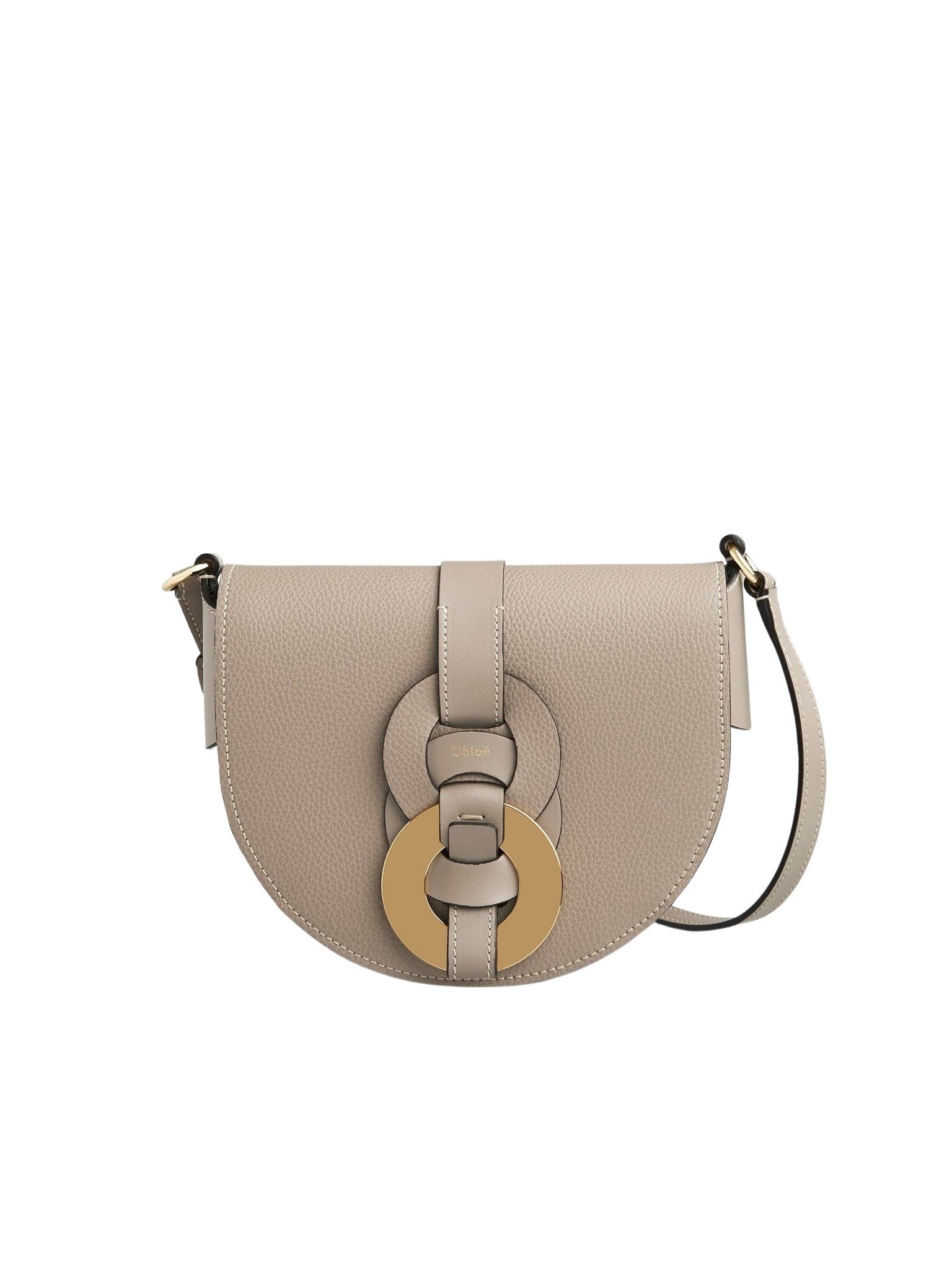 Petit sac porté épaule Darryl en cuir - Motty Grey