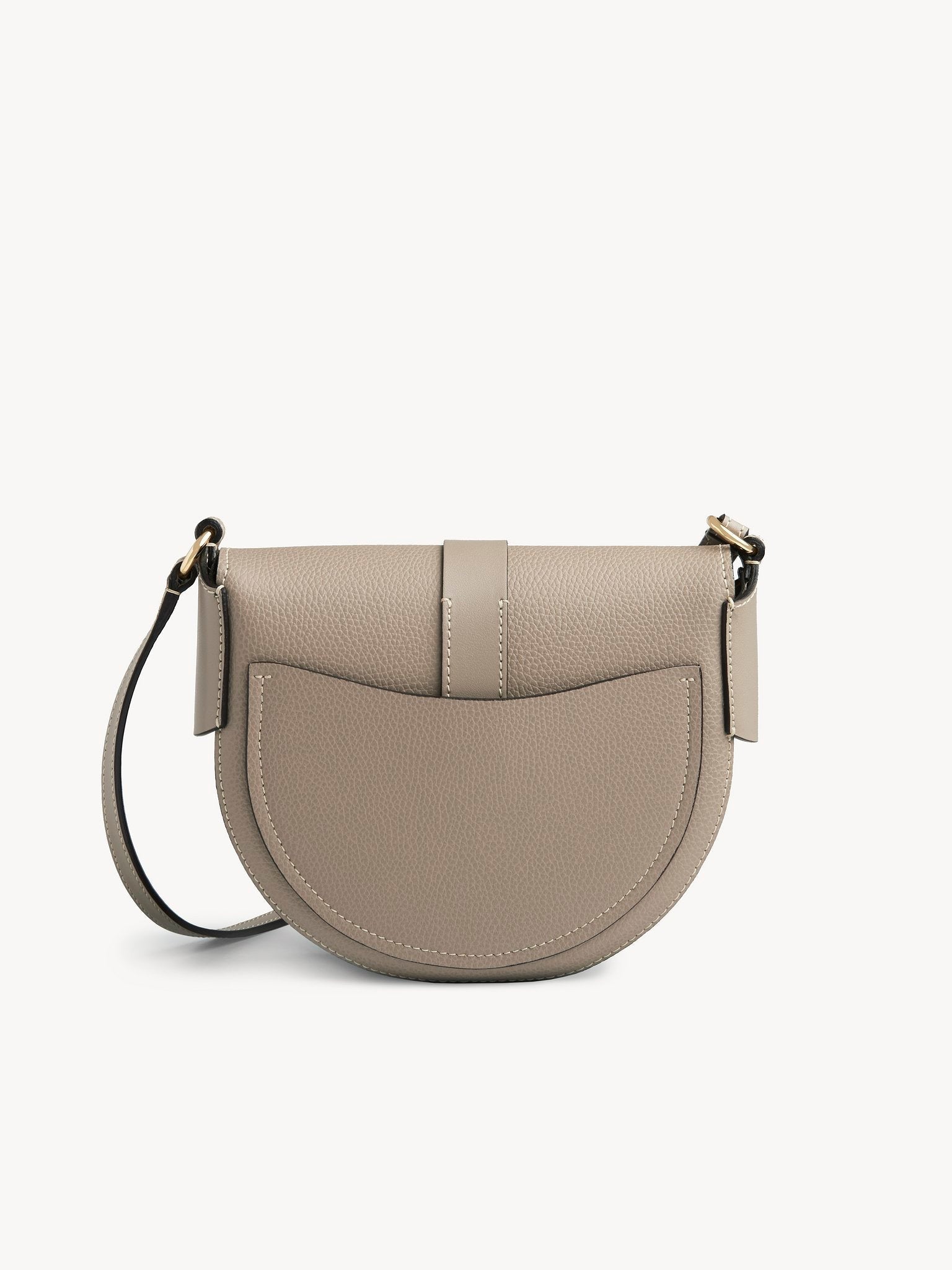 Petit sac porté épaule Darryl en cuir - Motty Grey