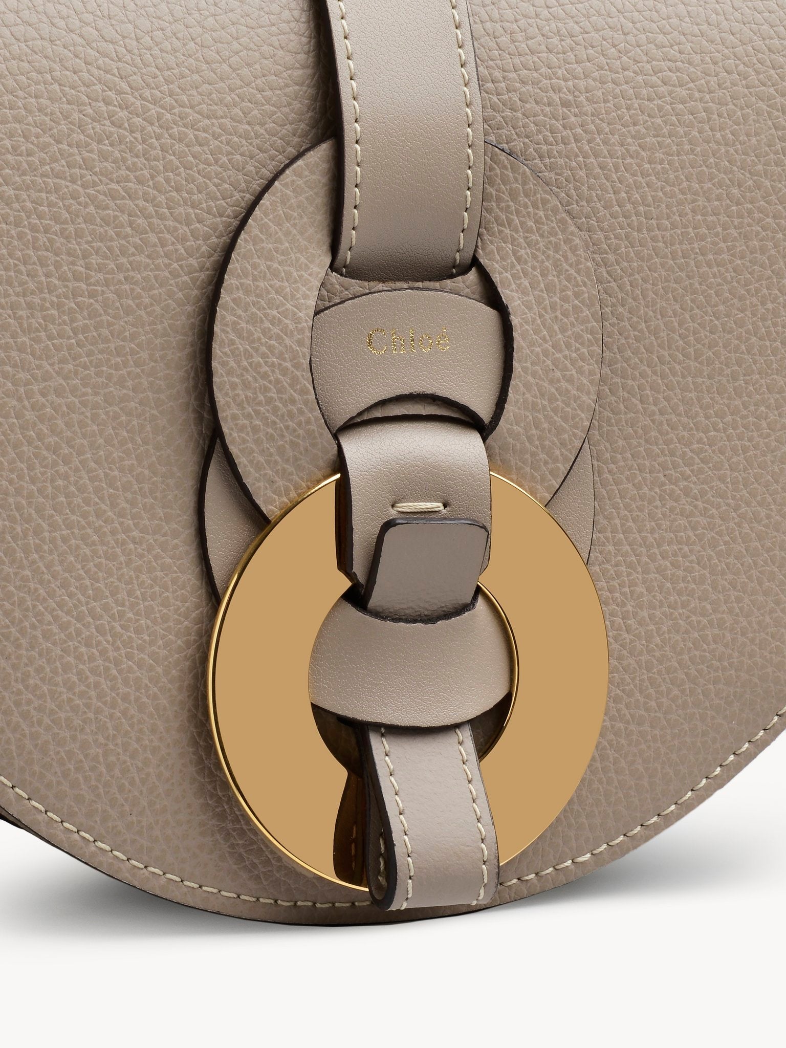 Petit sac porté épaule Darryl en cuir - Motty Grey