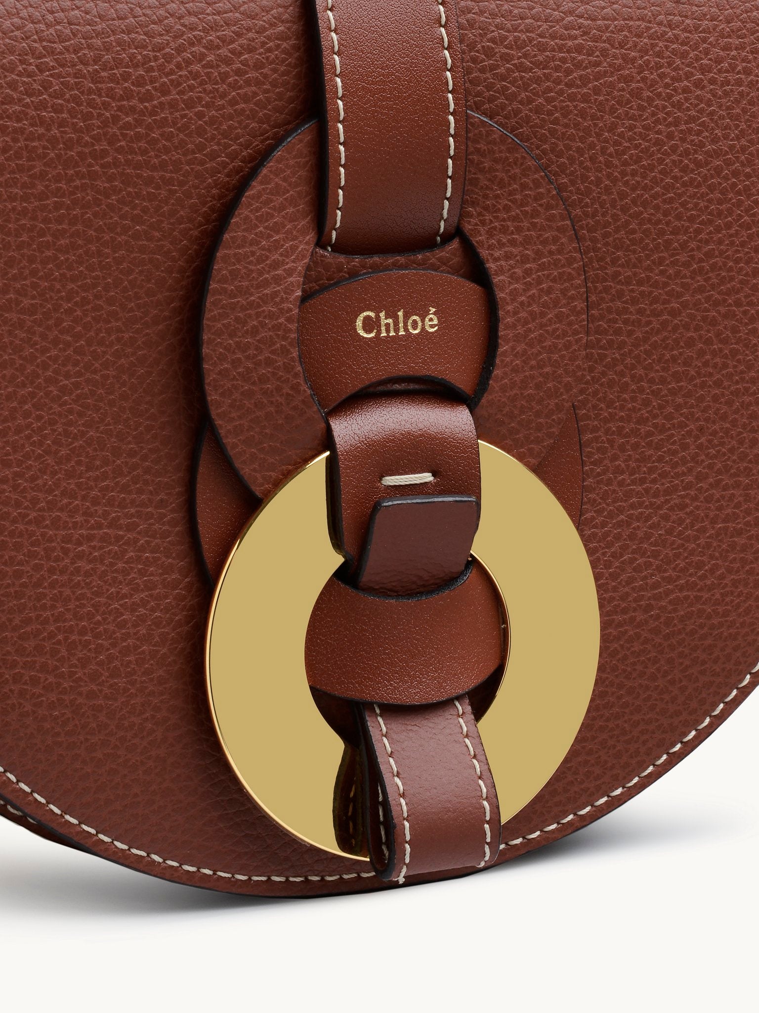 Petit sac porté épaule Darryl en cuir - Brown