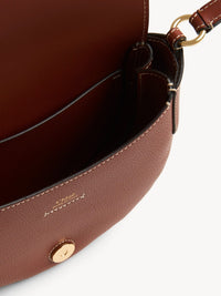 Petit sac porté épaule Darryl en cuir - Brown