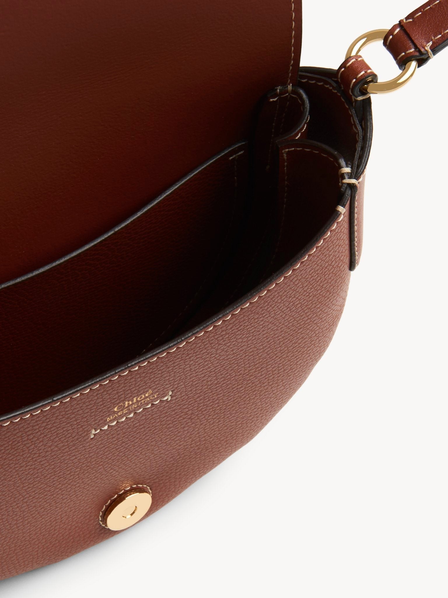 Petit sac porté épaule Darryl en cuir - Brown