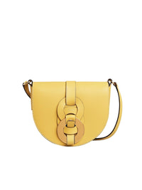 Petit sac porté épaule Darryl en cuir - Sultan Yellow