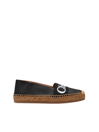 Espadrilles Woody en cuir - Black
