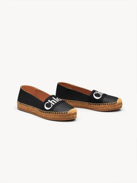 Espadrilles Woody en cuir - Black
