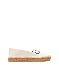 Espadrilles Woody en cuir - White