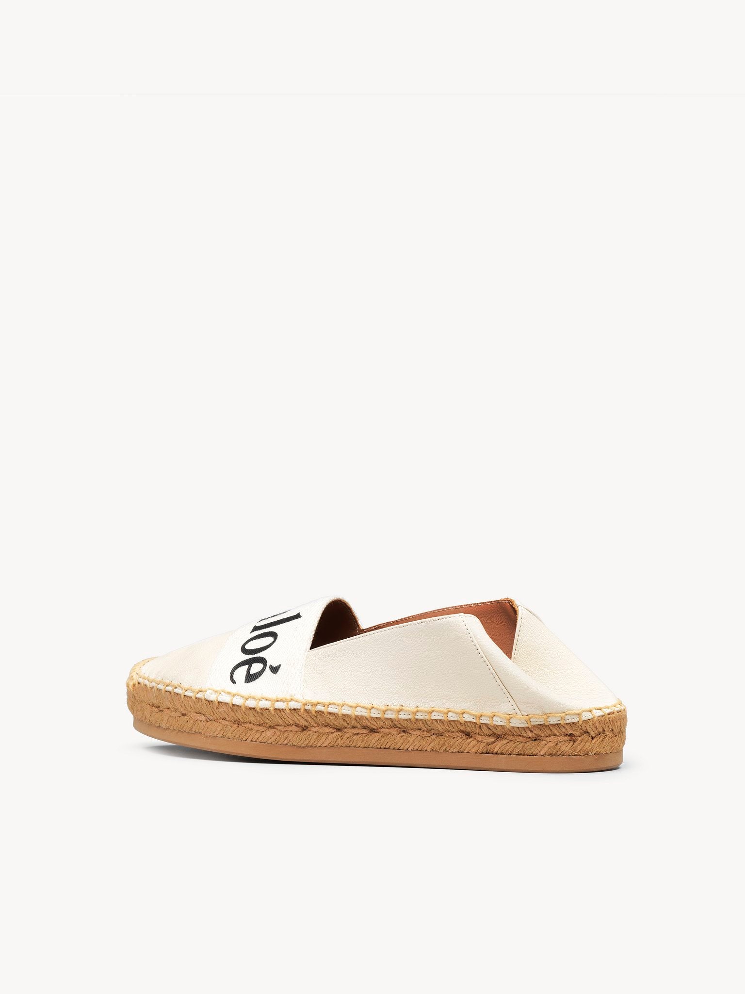 Espadrilles Woody en cuir - White