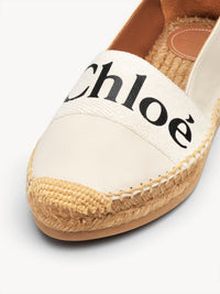 Espadrilles Woody en cuir - White