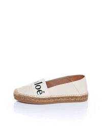 Espadrilles Woody en cuir - White