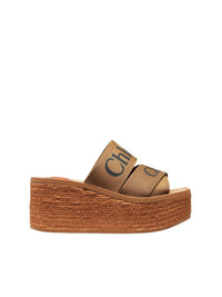 Mules espadrilles compensées Woody - Grove Brown