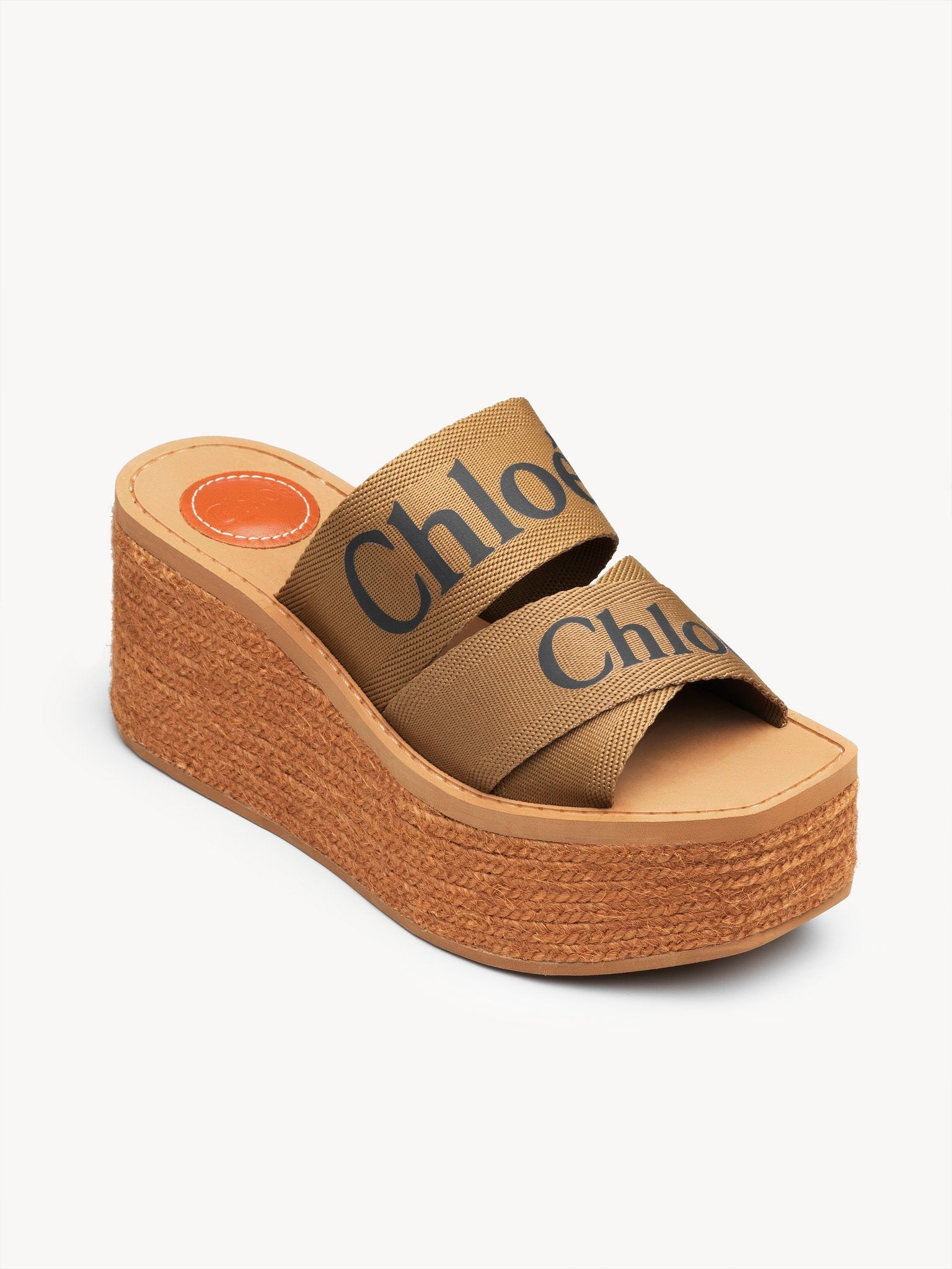 Mules espadrilles compensées Woody - Grove Brown