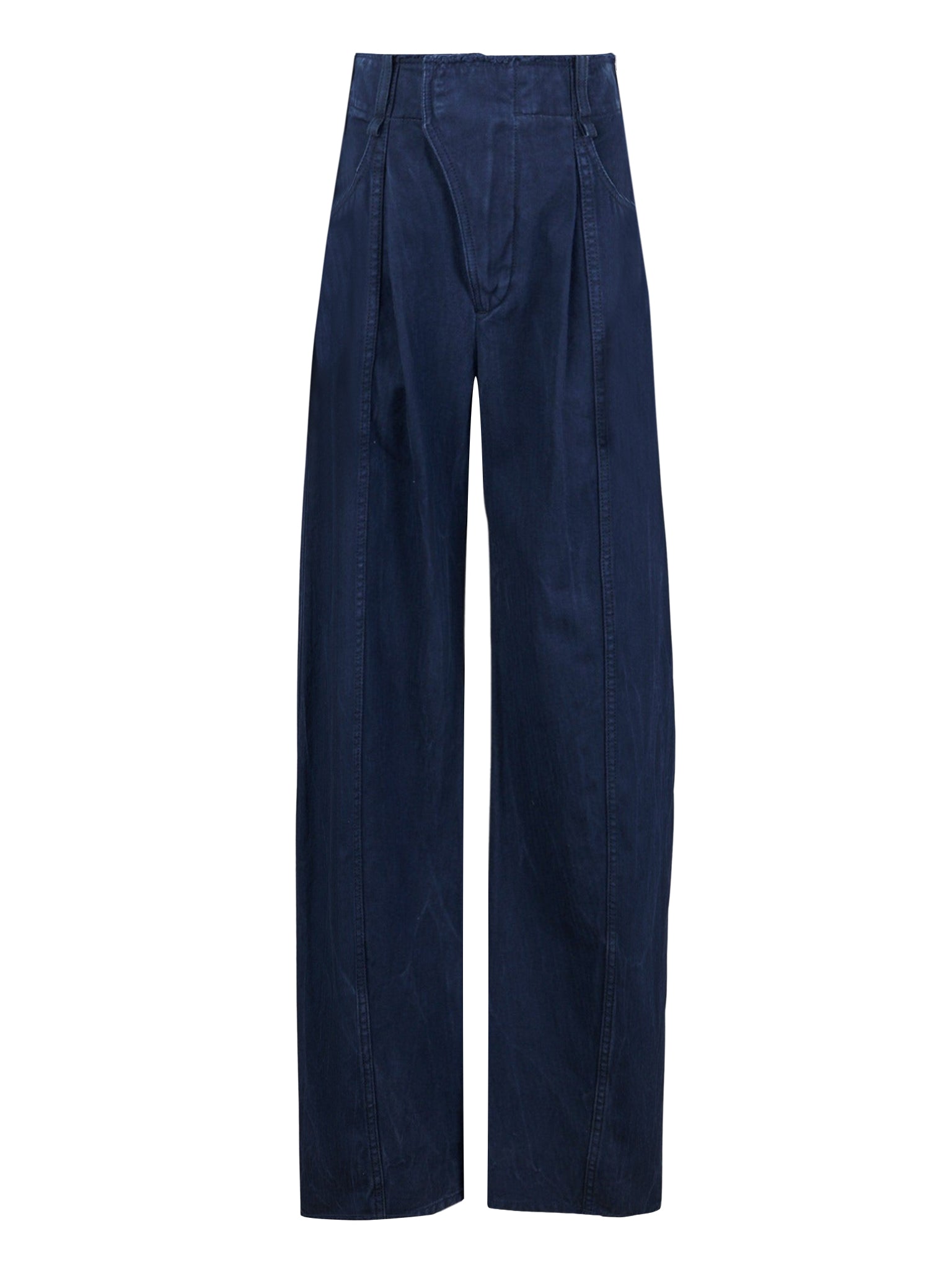 Pantalon en coton à chevrons - Océan Profond