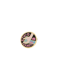 Broche et épingle Chloé x Unicef en laiton - Blue & Pink