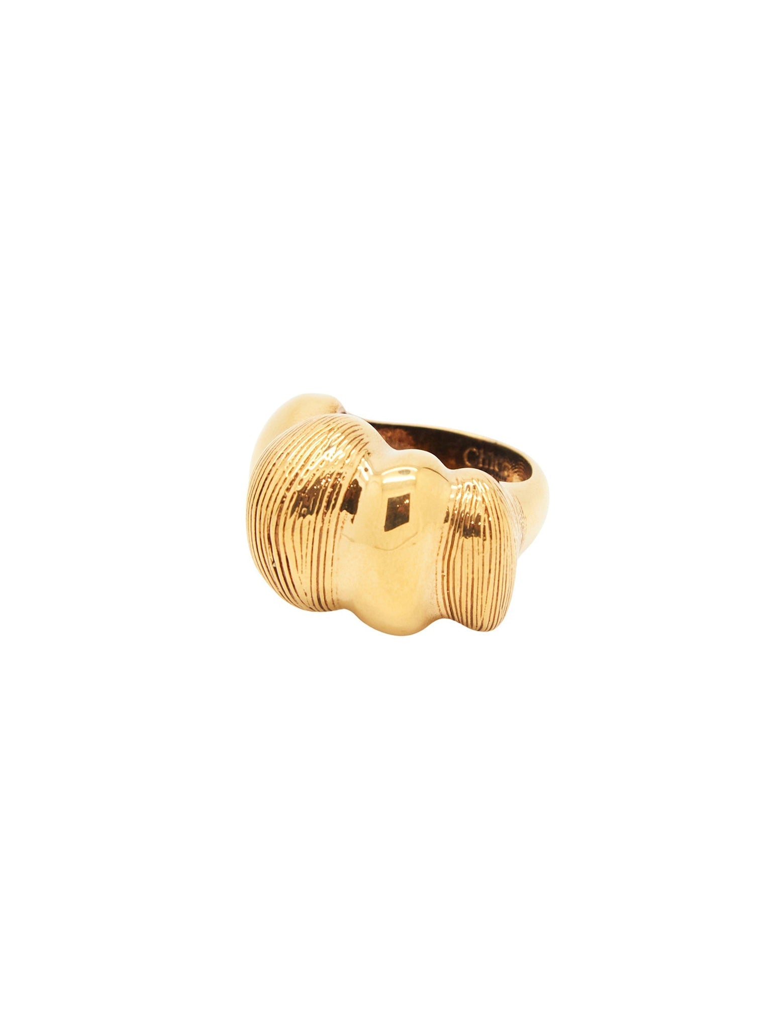 Bague Trudie en laiton - Or Vintage
