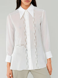 Blouse fluide en soie - Iconic Milk