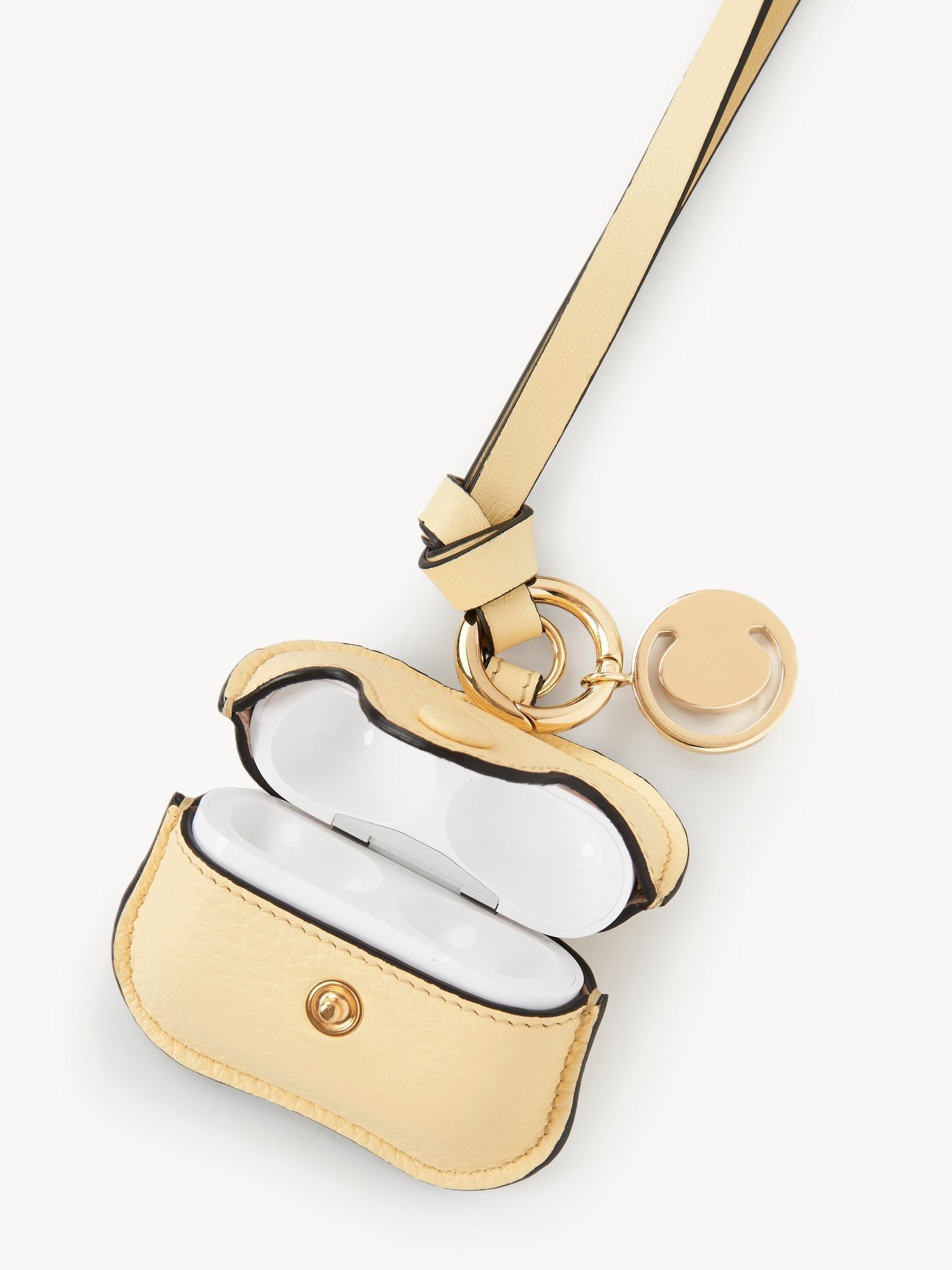 Étui pour Airpods Pro Alphabet en cuir - Softy Yellow