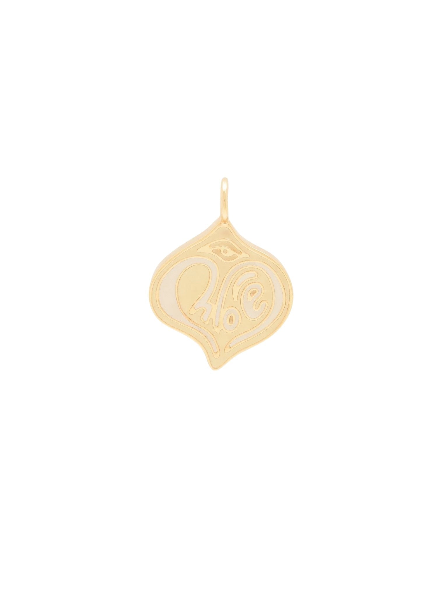 Pendentif Alphabet en laiton pour petite maroquinerie - Vintage Gold