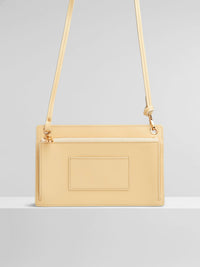 Pochette Lunettes & Téléphone Harrison en cuir - Softy Yellow