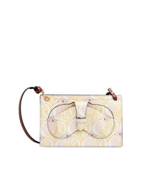 Pochette Lunettes & Téléphone Harrison en cuir - Pink & Yellow
