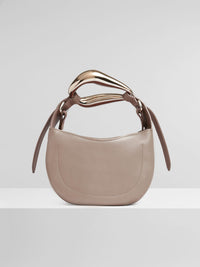 Petit sac Kiss en cuir - Motty Grey