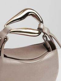 Petit sac Kiss en cuir - Motty Grey