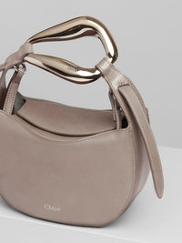 Petit sac Kiss en cuir - Motty Grey