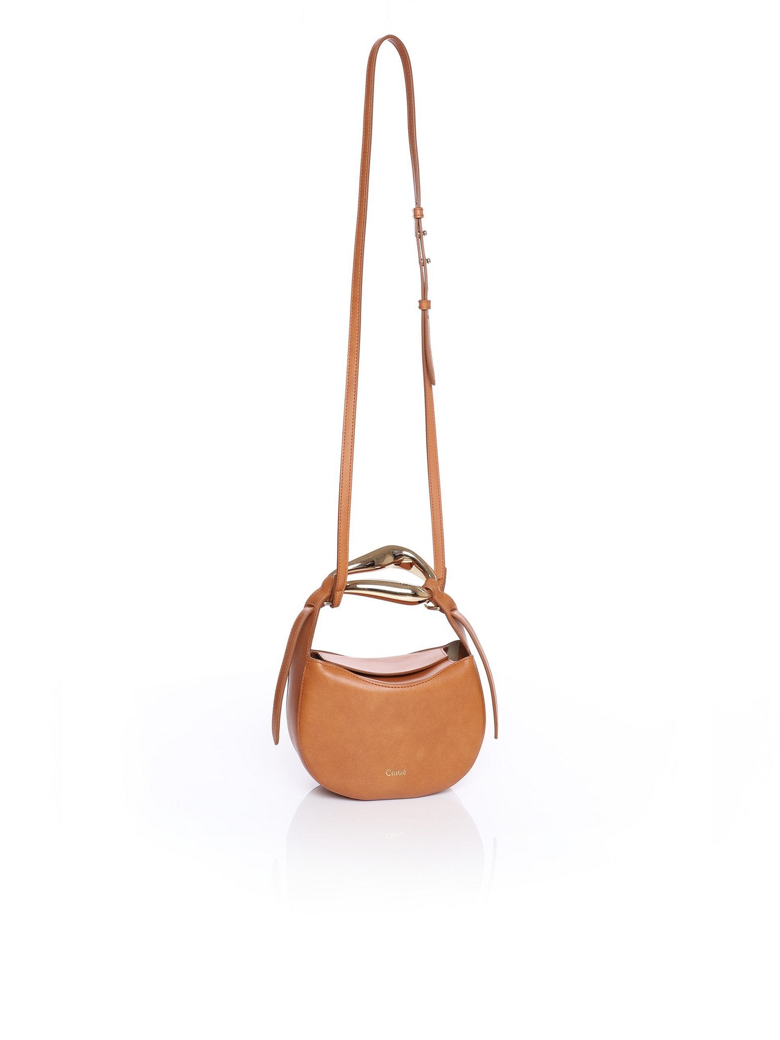 Petit sac Kiss en cuir - Arizona Brown