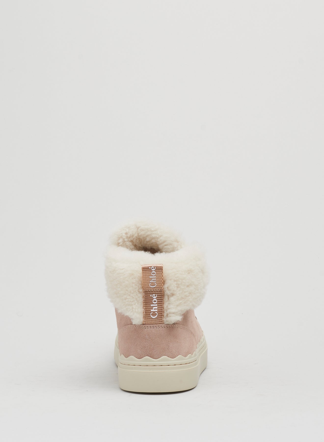 Baskets mi-hautes Lauren en cuir suédé - Rose Érable