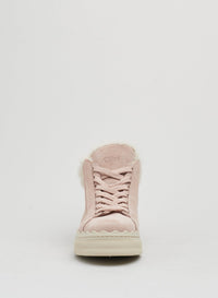 Baskets mi-hautes Lauren en cuir suédé - Rose Érable