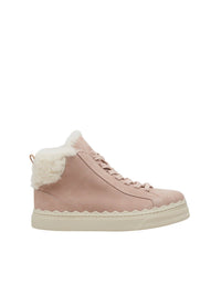Baskets mi-hautes Lauren en cuir suédé - Rose Érable