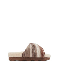 Mules Wavy en cachemire - Multicolor Brown