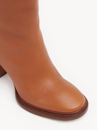 Bottes à talons Edith en cuir - Luminous Ochre