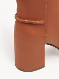 Bottes à talons Edith en cuir - Luminous Ochre