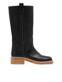 Bottes Edith en cuir - Black
