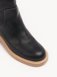 Bottes Edith en cuir - Black
