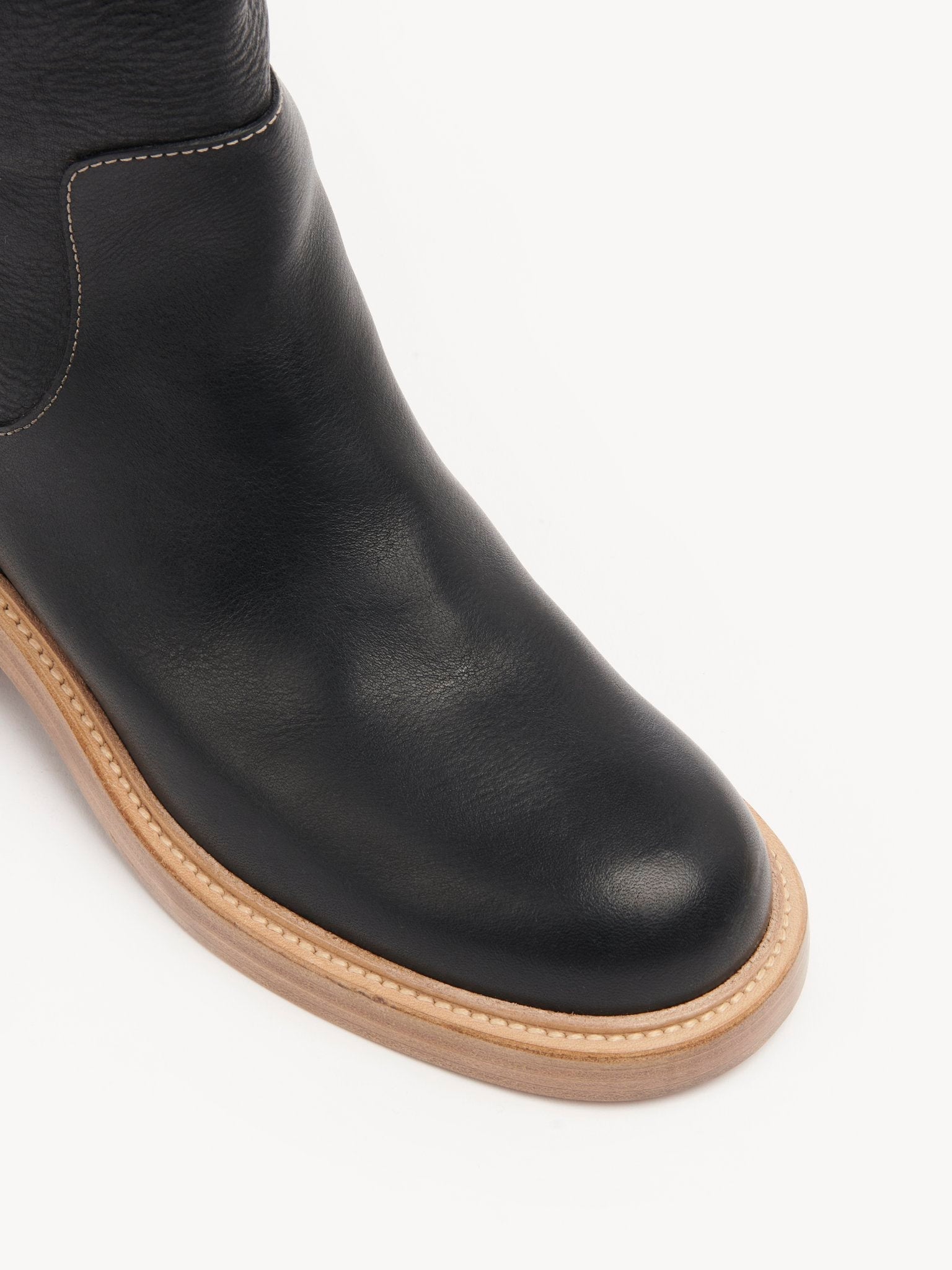 Bottes Edith en cuir - Black