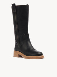 Bottes Edith en cuir - Black