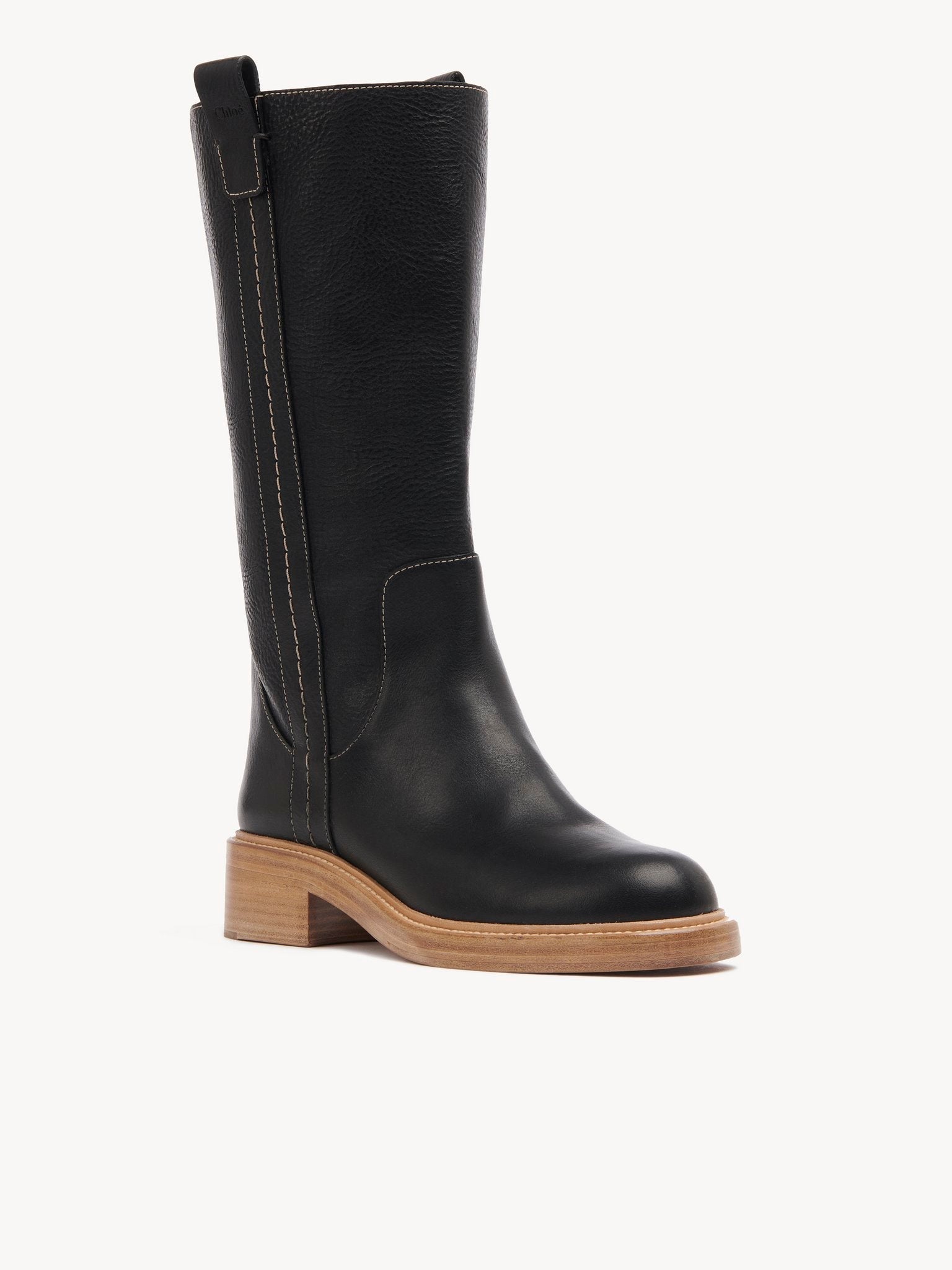 Bottes Edith en cuir - Black
