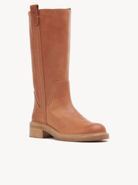 Bottes Edith en cuir - Luminous Ochre