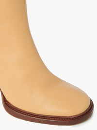 Bottines Edith à talons en cuir - Soft Tan