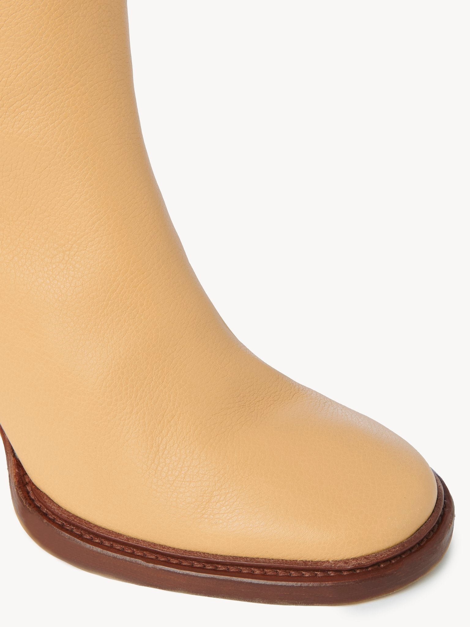 Bottines Edith à talons en cuir - Soft Tan