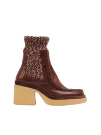 Bottines Jamie hautes en cuir - Tannish Brown