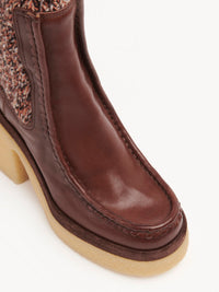 Bottines Jamie hautes en cuir - Tannish Brown