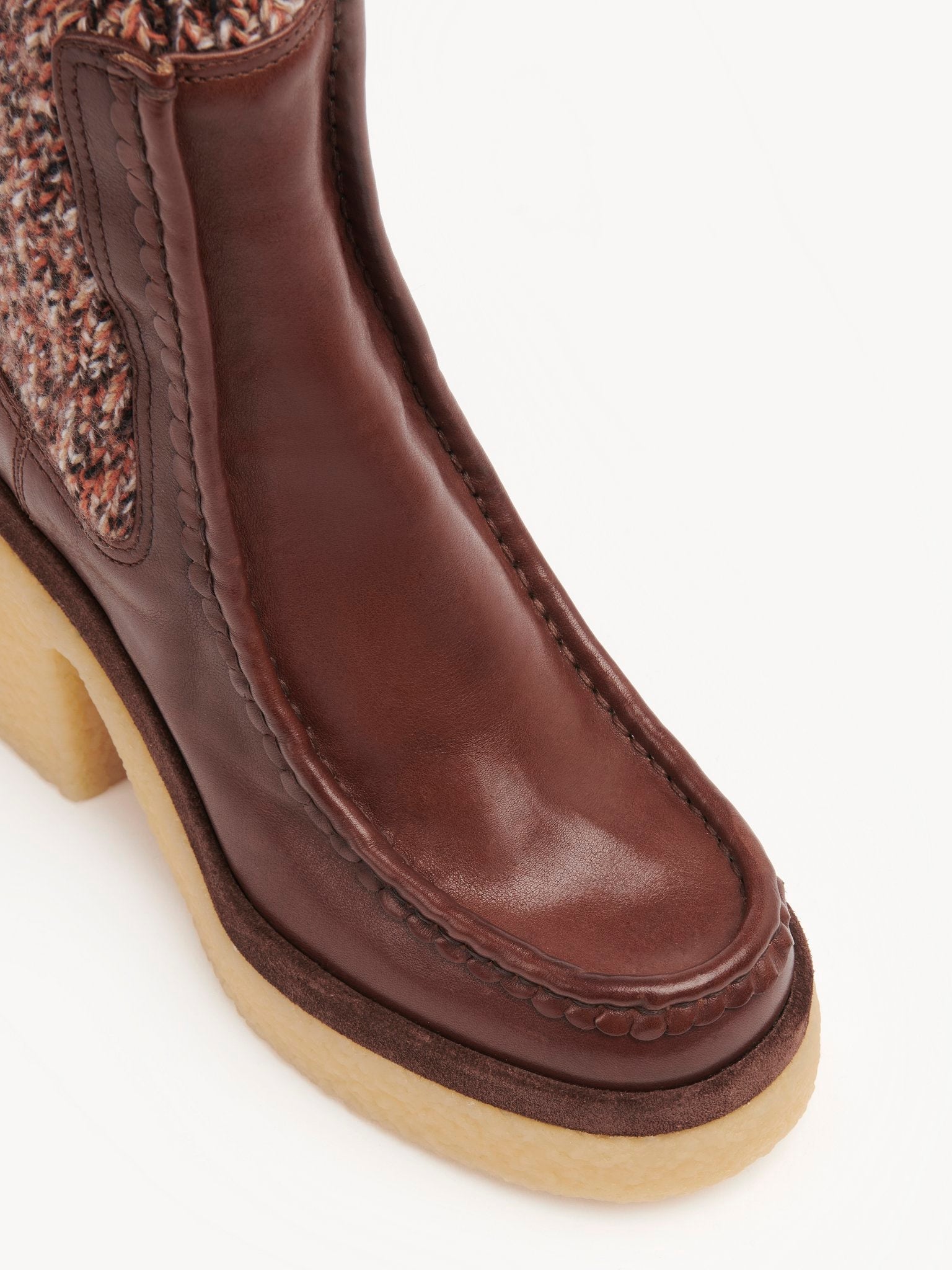 Bottines Jamie hautes en cuir - Tannish Brown