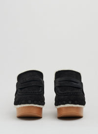 Sabots Joy High en cuir - Black
