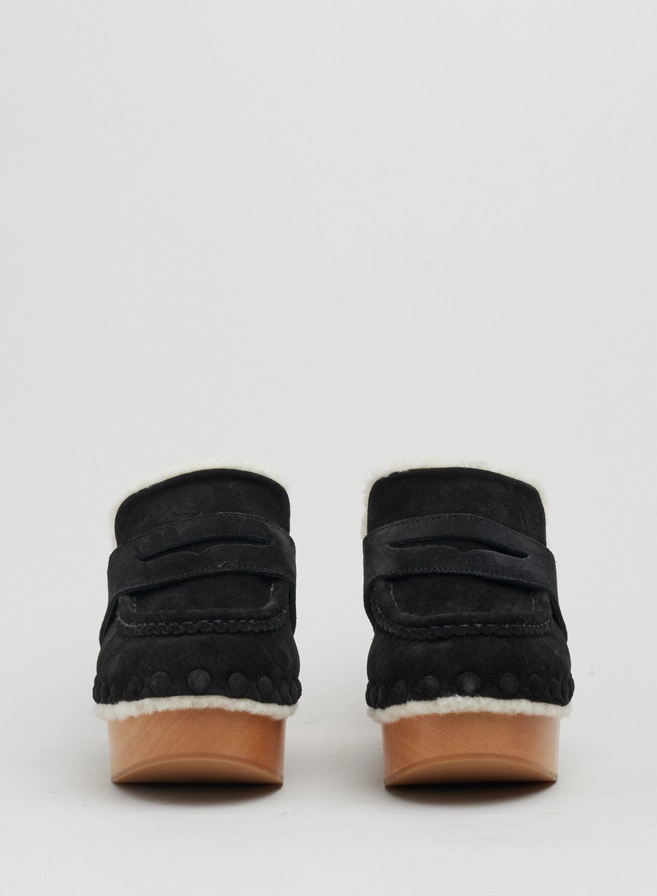 Sabots Joy High en cuir - Black