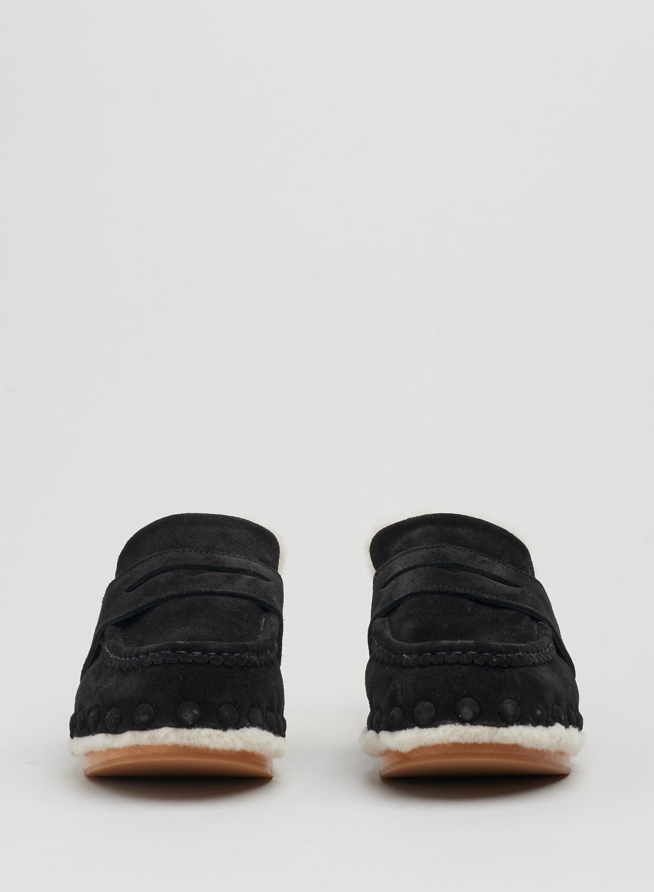 Sabots ouvert Joy en cuir - Black
