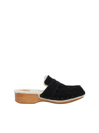 Sabots ouvert Joy en cuir - Black
